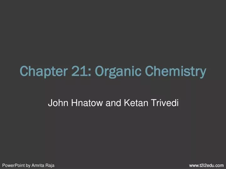chapter 21 organic chemistry