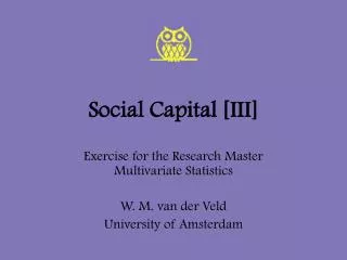 Social Capital [III]