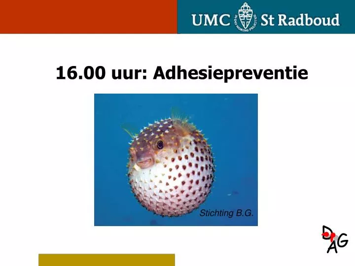 16 00 uur adhesiepreventie