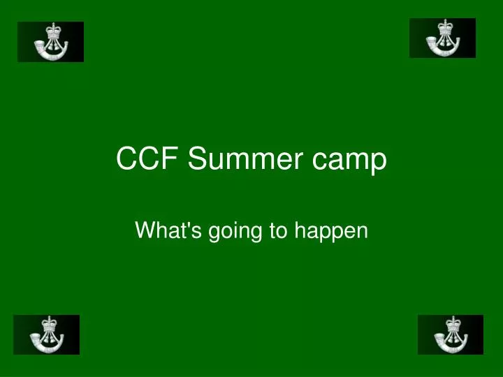 ccf summer camp