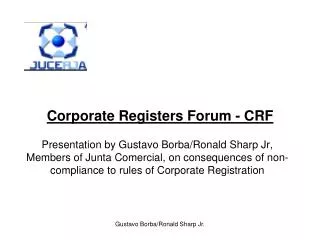 Corporate Registers Forum - CRF