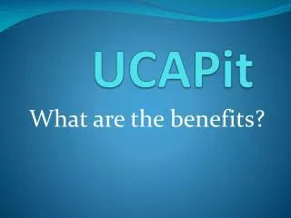 UCAPit