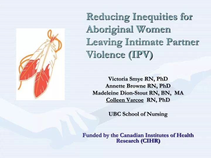 reducing inequities for aboriginal women leaving intimate partner violence ipv