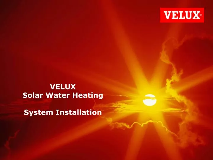 velux solar water heating system installation