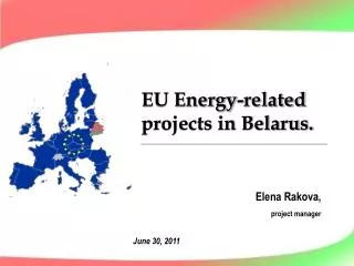 EU Energy-related projects in Belarus.