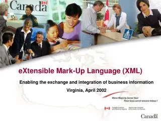 eXtensible Mark-Up Language (XML)