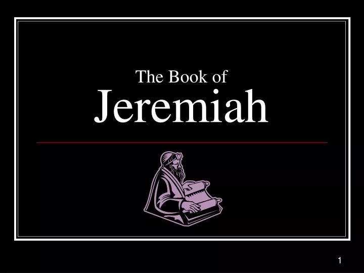 the book of jeremiah