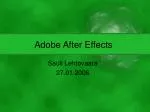 Adobe After Effects - slide 1