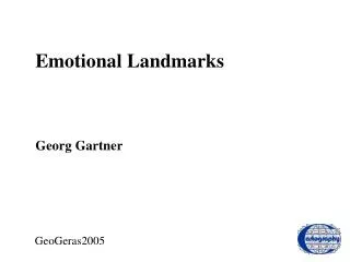 Emotional Landmarks Georg Gartner