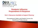 Pandemic Influenza Preparedness &amp; Response - slide 1