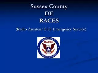 Sussex County DE RACES