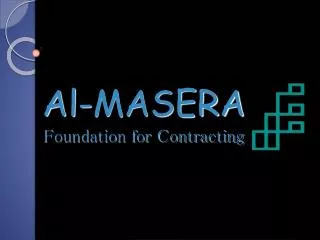 Al-MASERA Foundation for Contracting