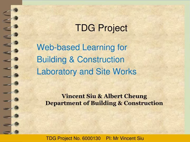 tdg project