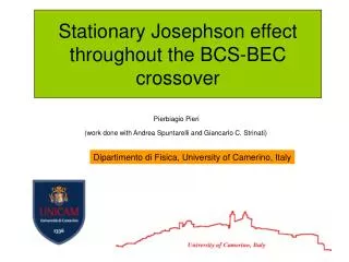 Stationary Josephson effect throughout the BCS-BEC crossover