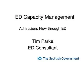 ED Capacity Management