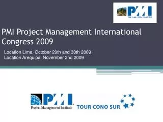 PMI Project Management International Congress 2009