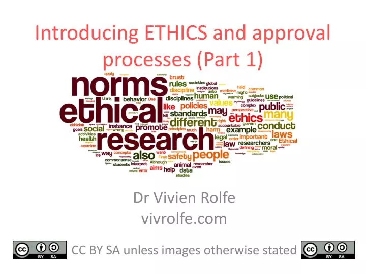 introducing ethics and approval processes part 1