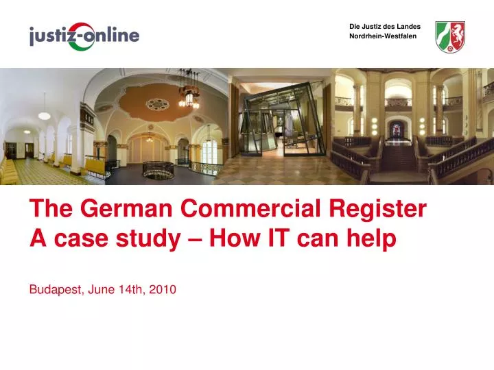 the german commercial register a case study how it can help budapest june 14th 2010