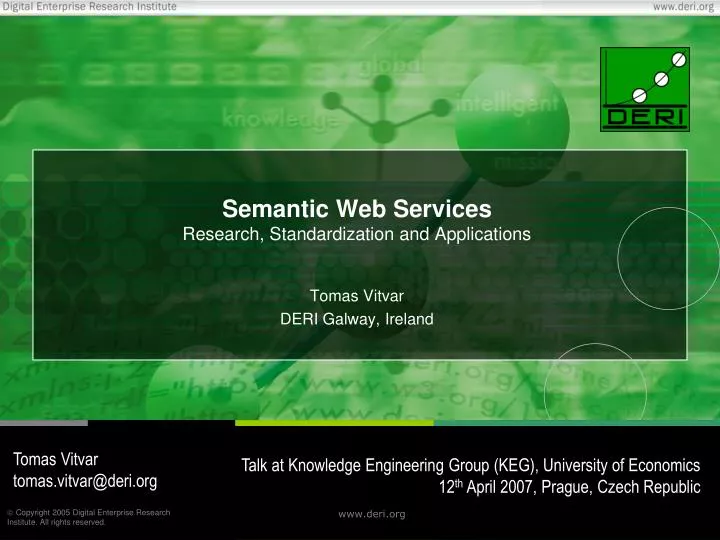 semantic web services research standardization and applications