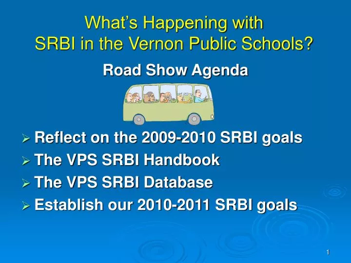 what s happening with srbi in the vernon public schools