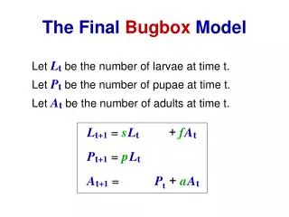 The Final Bugbox Model