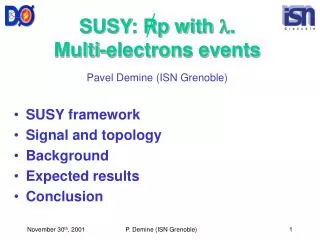 SUSY: Rp with ?. Multi-electrons events