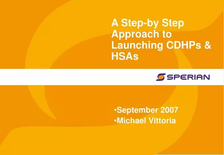 a step by step approach to launching cdhps hsas