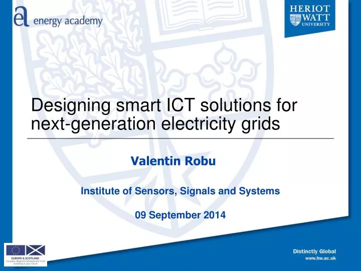 designing smart ict solutions for next generation electricity grids