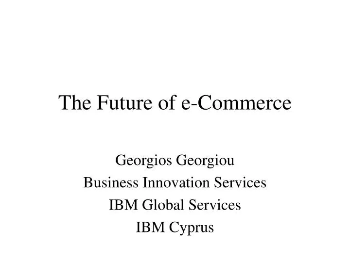the future of e commerce