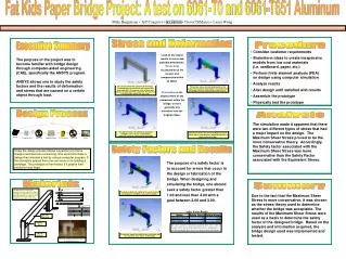 Fat Kids Paper Bridge Project: A test on 6061-T0 and 6061-T651 Aluminum