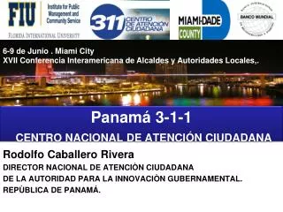 Panamá 3-1-1 CENTRO NACIONAL DE ATENCIÓN CIUDADANA