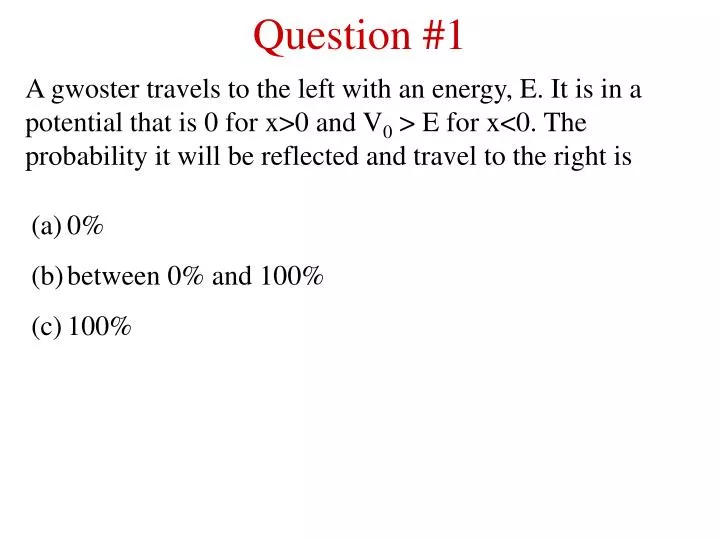 question 1