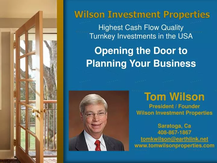 wilson investment properties