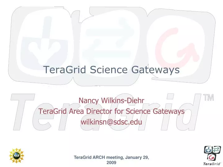 teragrid science gateways