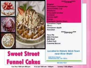 Sweet Street Funnel Cakes