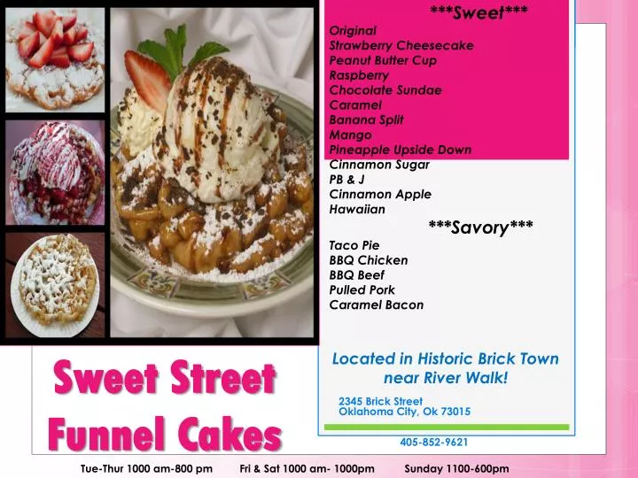 sweet street funnel cakes