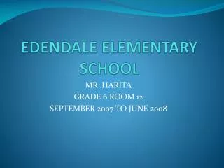 EDENDALE ELEMENTARY SCHOOL