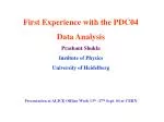 PDC04 Data Analysis Prashant Shukla Highlights - slide 1