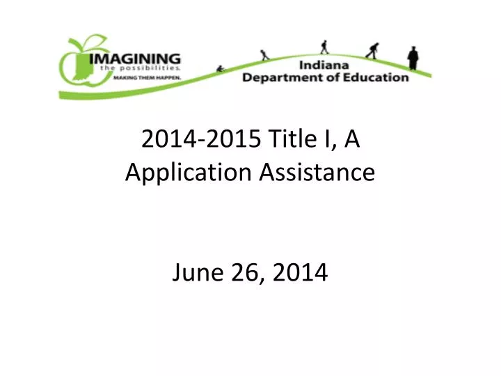 2014 2015 title i a application assistance june 26 2014