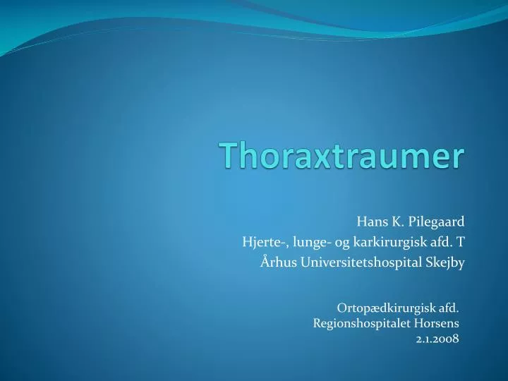 thoraxtraumer