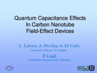 Quantum Capacitance Effects In Carbon Nanotube Field-Effect Devices