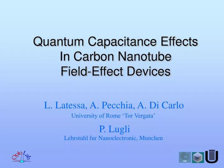 quantum capacitance effects in carbon nanotube field effect devices