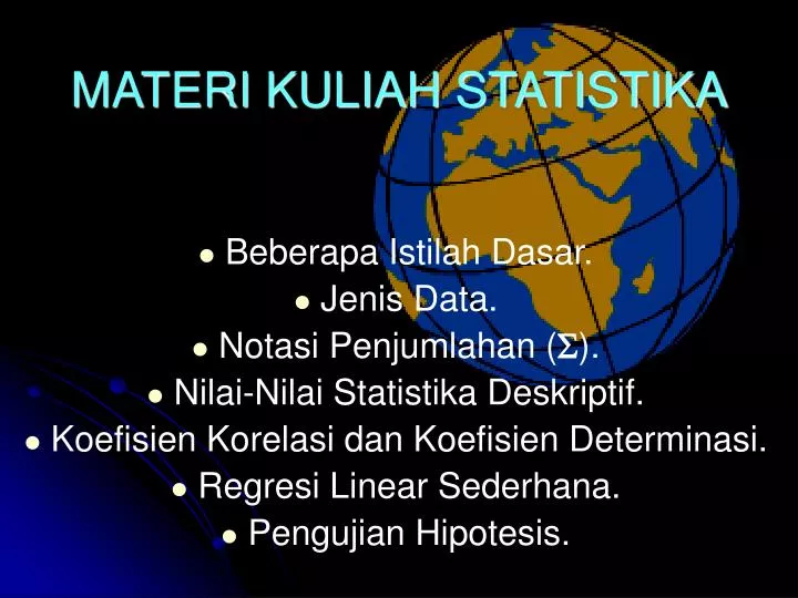 materi kuliah statistika