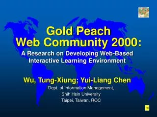 Gold Peach Web Community 2000: