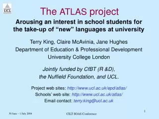 The ATLAS project
