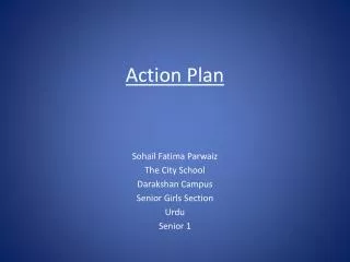 Action Plan