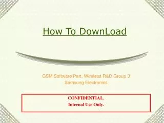 How To DownLoad