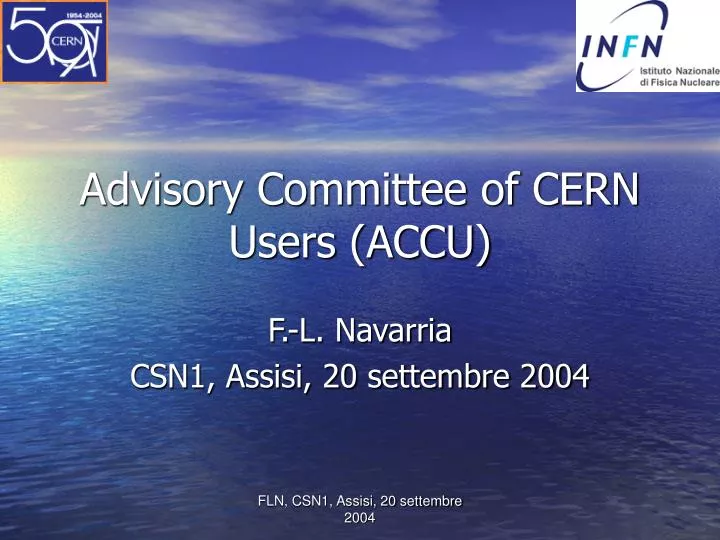advisory committee of cern users accu