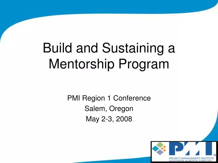 build and sustaining a mentorship program
