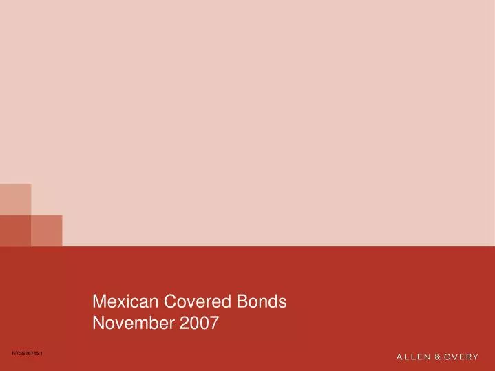 mexican covered bonds november 2007